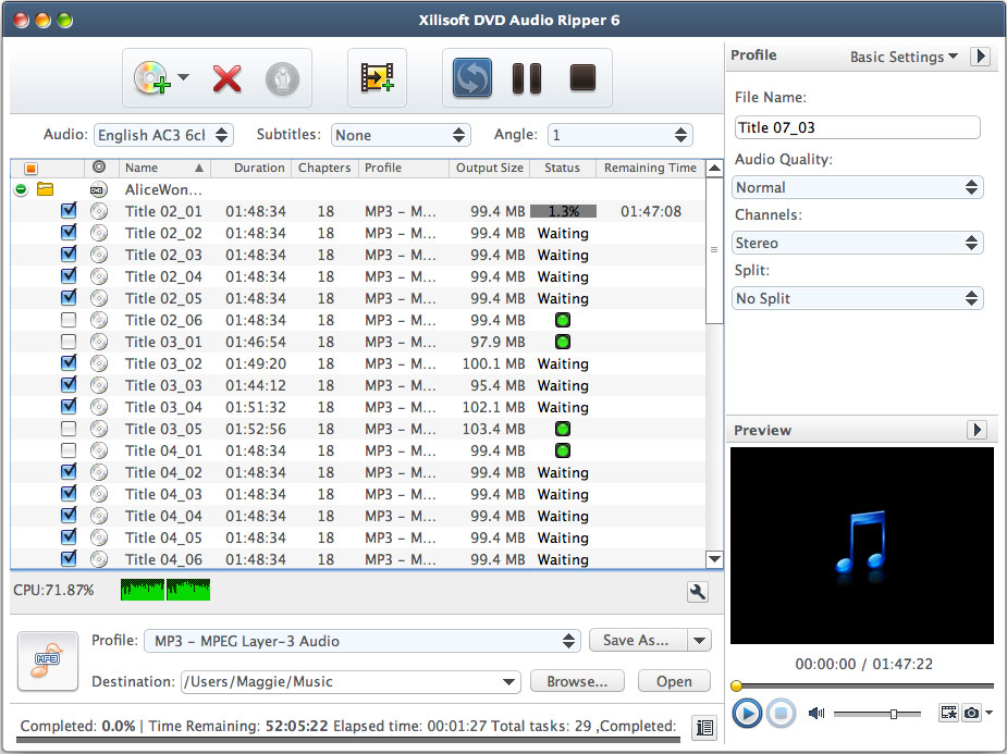 Xilisoft DVD Audio Ripper 6 for Mac