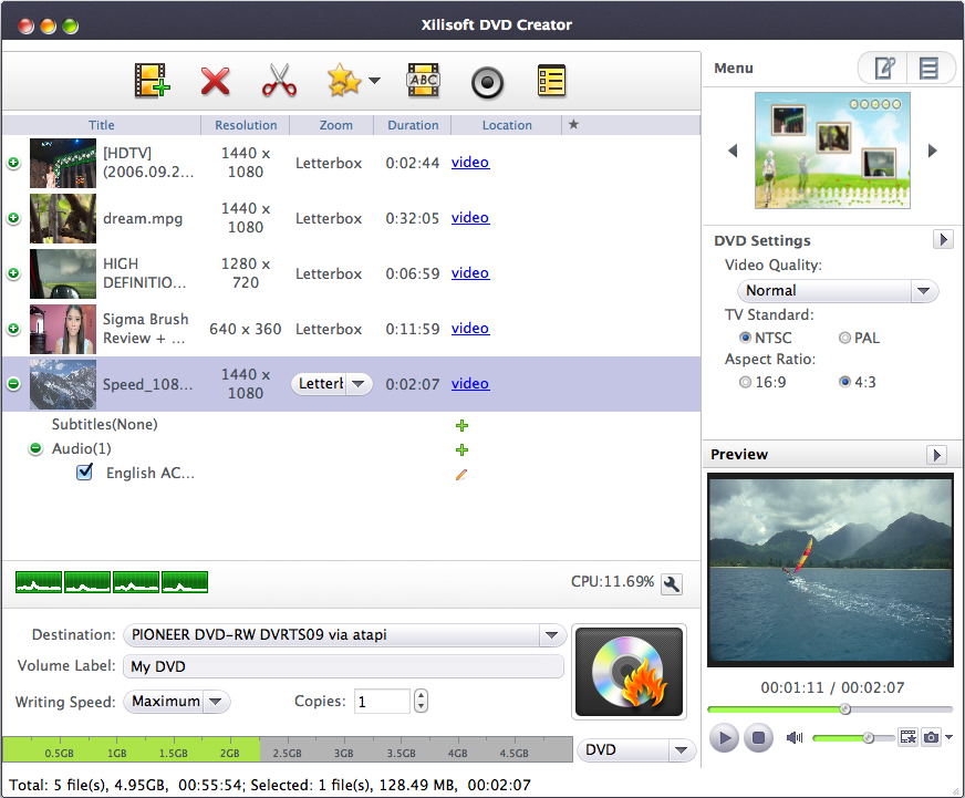 Xilisoft DVD Creator 7 for Mac