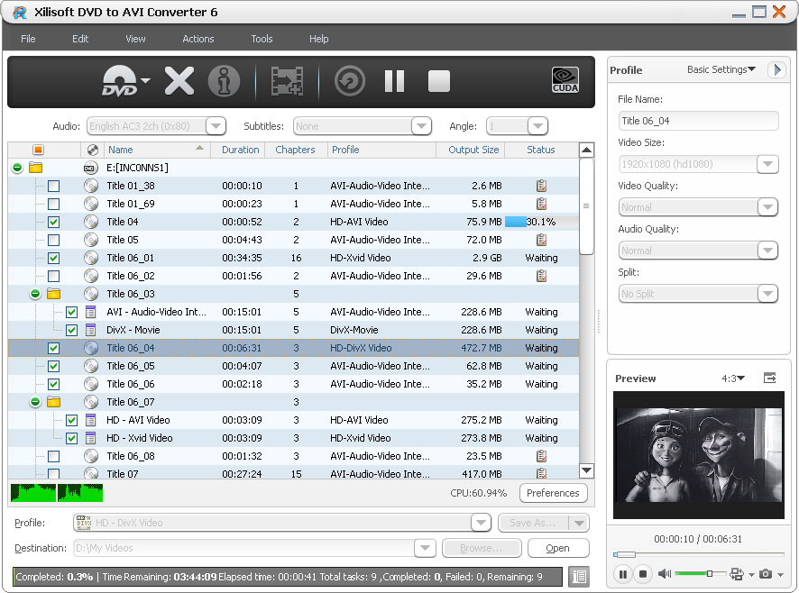 Xilisoft DVD to AVI Converter 7