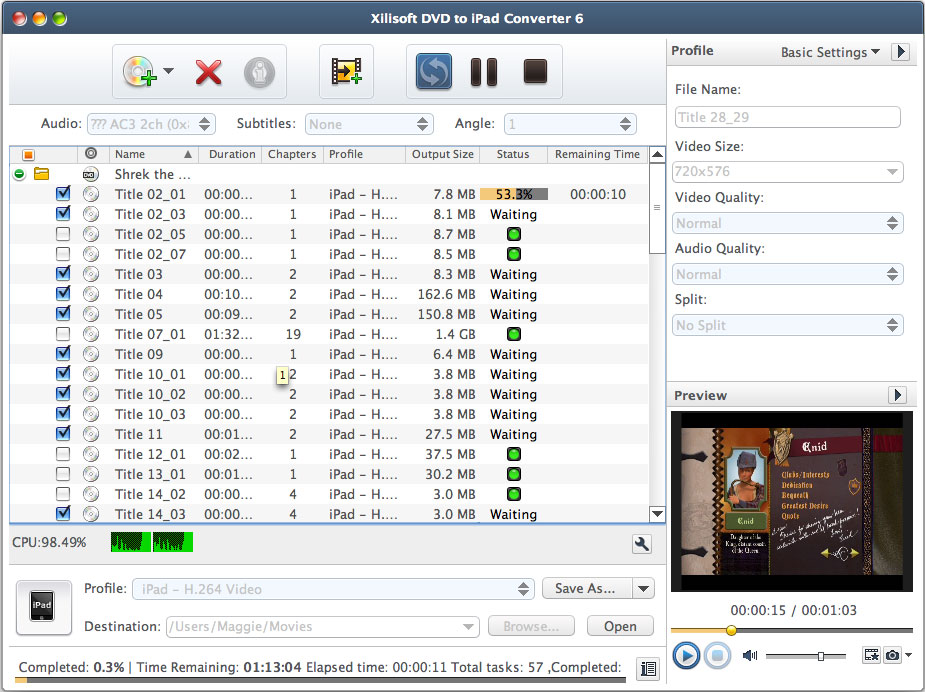 Xilisoft DVD to iPad Video Converter 6 for Mac