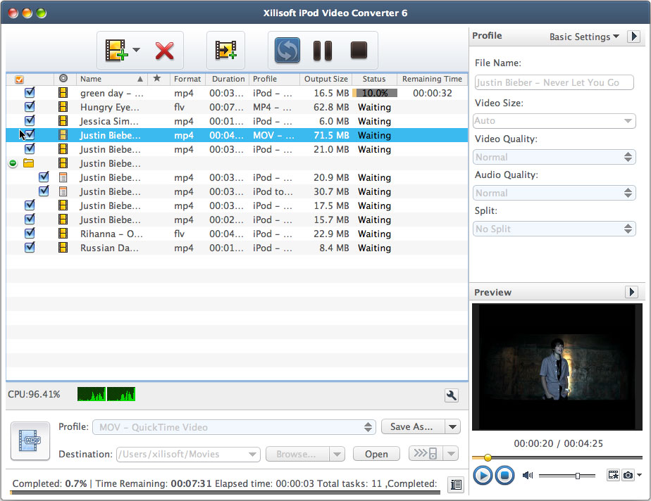 Xilisoft iPod Video Converter 6 for Mac