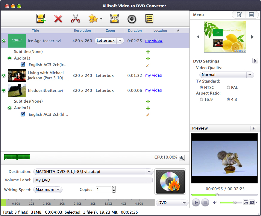 Free Video to DVD Converter: free video to dvd converting